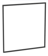 Рама для зеркального шкафчика Geberit One 120 см алюминий черный матовый 505.845.00.3