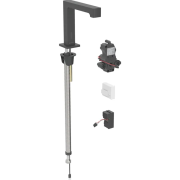 Змішувач для раковини Geberit Brenta живлення від мережі для функціонального блока прихованого монтажу латунь чорний матовий 116.191.14.1