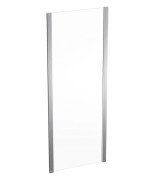 Душевая боковая стенка Geberit Geo 71–76 см прозрачное стекло/серебристый профиль 560.107.00.2