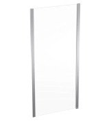 Душевая боковая стенка Geberit Geo 85–90 см прозрачное стекло/серебристый профиль 560.127.00.2