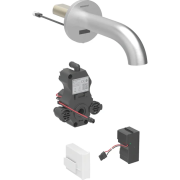 Смеситель для раковины Geberit Piave питание от сети для функционального блока скрытого монтажа латунь нерж сталь матовый 116.282.SN.1