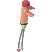 Смеситель для раковины Geberit Bambini однорычажный латунь красный/оранжевый 116.207.FY.1