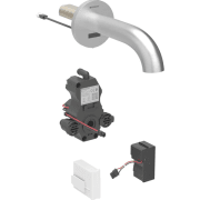 Змішувач для раковини Geberit Piave живлення від мережі для функціонального блоку прихованого монтажу латунь нерж сталь матовий 116.261.SN.1