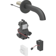 Смеситель для раковины Geberit Piave питание от сети для функционального блока скрытого монтажа латунь черный матовый 116.262.14.1