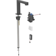 Смеситель для раковины Geberit Brenta питание от батарей для функционального блока скрытого монтажа латунь черный матовый 116.198.14.1