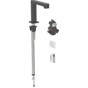 Змішувач для раковини Geberit Brenta живлення від генератора для функціонального блока прихованого монтажу латунь чорний матовий 116.195.14.1