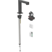 Смеситель для раковины Geberit Brenta питание от генератора для функционального блока скрытого монтажа латунь черный матовый 116.196.14.1