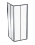 Душовий куточок Geberit Geo 80х80 см прозоре скло/сріблястий профіль 560.112.00.2