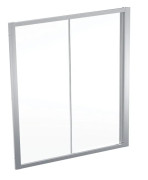 Душевая дверь Geberit Geo раздвижная 155–160 см прозрачное стекло/серебристый профиль 560.183.00.2