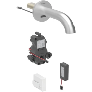 Смеситель для раковины Geberit Piave питание от батарей для функционального блока скрытого монтажа латунь нерж сталь матовый 116.264.SN.1