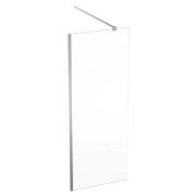 Душова перегородка Geberit Geo 88,5–90 см прозоре скло/сріблястий профіль 560.129.00.2