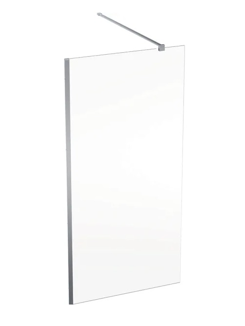 Душевая перегородка Geberit Geo 98,5–100 см прозрачное стекло/серебристый профиль 560.139.00.2