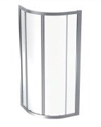 Душовий куточок Geberit Geo 80х80 см прозоре скло/сріблястий профіль 560.111.00.2