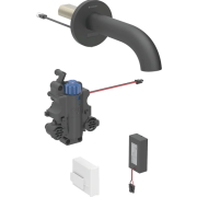 Смеситель для раковины Geberit Piave питание от батарей для функционального блока скрытого монтажа латунь черный матовый116.288.14.1