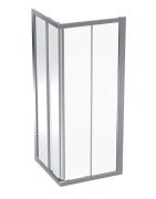 Душевой уголок Geberit Geo 80х80 см прозрачное стекло/серебристый профиль 560.112.00.2