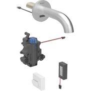 Смеситель для раковины Geberit Piave питание от батарей для функционального блока скрытого монтажа латунь нерж сталь матовый 116.288.SN.1