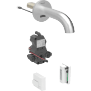 Змішувач для раковини Geberit Piave живлення від генератора для функціонального блоку прихованого монтажу латунь нерж сталь матовий 116.265.SN.1