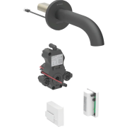 Смеситель для раковины Geberit Piave питание от генератора для функционального блока скрытого монтажа латунь черный матовый 116.266.14.1