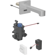 Смеситель для раковины Geberit Brenta питание от сети для функционального блока скрытого монтажа латунь нерж сталь матовый 116.277.SN.1