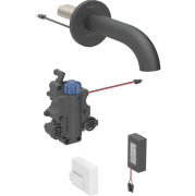 Смеситель для раковины Geberit Piave питание от батарей для функционального блока скрытого монтажа латунь черный матовый 116.268.14.1