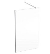 Душевая перегородка Geberit Geo 118,5–120 см прозрачное стекло/серебристый профиль 560.159.00.2