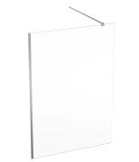 Душевая перегородка Geberit Geo 138,5–140 см прозрачное стекло/серебристый профиль 560.169.00.2