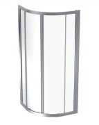 Душевой уголок Geberit Geo 80х80 см прозрачное стекло/серебристый профиль 560.111.00.2