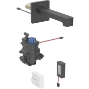 Смеситель для раковины Geberit Brenta питание от батарей для функционального блока скрытого монтажа латунь черный матовый 116.278.14.1