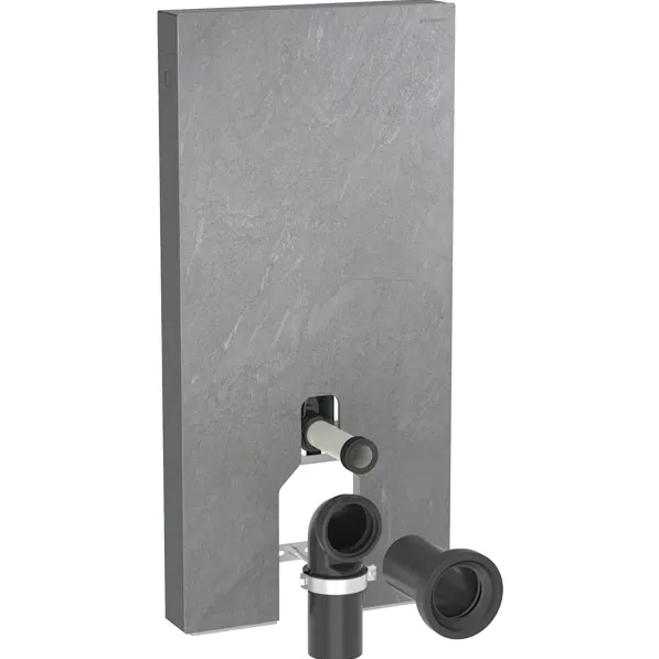 Сантехнический модуль Geberit Monolith Plus для напольного унитаза керамика/алюминий сланец/черный хром 131.201.00.7