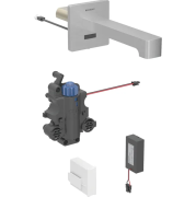 Смеситель для раковины Geberit Brenta питание от батарей для функционального блока скрытого монтажа латунь нерж сталь матовый 116.298.SN.1