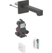 Смеситель для раковины Geberit Brenta питание от генератора для функционального блока скрытого монтажа латунь черный матовый 116.295.14.1