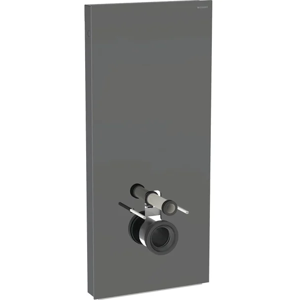 Сантехнический модуль Geberit Monolith Plus для подвесного унитаза лава стекло/алюминий черный хром 131.231.JK.7