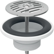 Донный клапан для раковины Geberit со свободным изливом сетчатый фильтр нержавеющая сталь полированная 152.005.00.1
