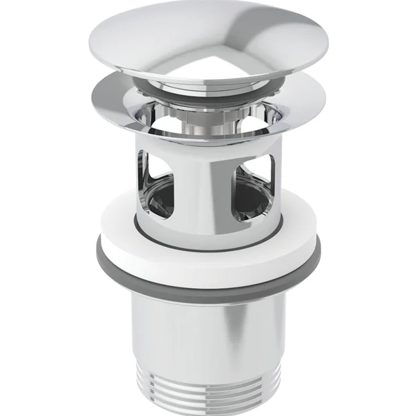 Донный клапан Geberit с нажимным механизмом латунь глянцевый хром 152.076.21.1