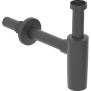 Сифон для раковини Geberit горизонтальний пляшковий випуск чорний матовий 151.035.14.1