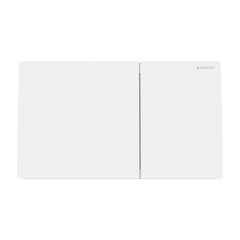 Кнопка смыва Geberit Sigma 70 двойной смыв стекло белый матовый 115.622.JT.1
