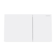 Кнопка смыва Geberit Sigma 70 двойной смыв стекло белый матовый 115.622.JT.1