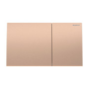 Кнопка смыва Geberit Sigma 70 двойной смыв стекло красное золото 115.622.QB.1