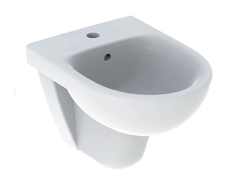 Биде подвесное Geberit Selnova Compact 35,5х48 см сантехнический фарфор белый 500.368.01.7