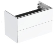 Тумба под раковину Geberit One 74,5x39,5 см с подсветкой МДФ белый глянцевый 500.381.01.1