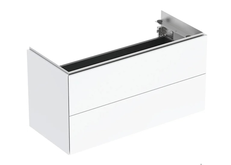 Тумба під раковину Geberit One 89,5x39,5 см із підсвічуванням МДФ білий глянсовий 500.385.01.1