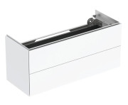 Тумба под раковину Geberit One 104,5x39,5 см с подсветкой МДФ белый глянцевый 500.386.01.1