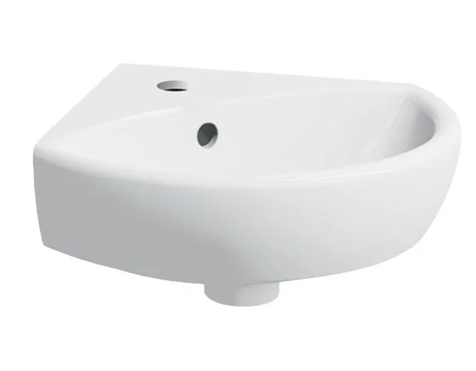 Раковина для ванної Geberit Selnova кутова 41,5х41 см сантехнічна порцеляна білий 500.326.01.5