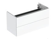 Тумба под раковину Geberit One 89,5x39,5 см с подсветкой МДФ белый глянцевый 500.385.01.1