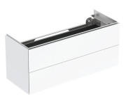 Тумба под раковину Geberit One 104,5x39,5 см с подсветкой МДФ белый глянцевый 500.386.01.1