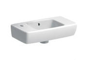 Раковина для ванної Geberit Selnova Compact 45х25 см отвір зліва сантехнічний фарфор білий 500.319.01.5