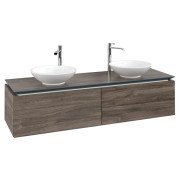 Тумба під раковину Villeroy & Boch Legato 160х38 см з підсвічуванням ДСП кам'яний дуб B599L0RK