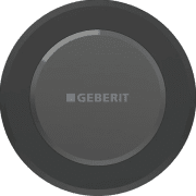 Система електронного управління змивом унітазу Geberit для змивного бачка прихованого монтажу Sigma 12 см латунь чорний матовий 115.956.14.6