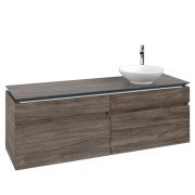 Тумба под раковину Villeroy & Boch Legato 160х55 см с подсветкой ДСП каменный дуб B598L0RK