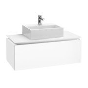 Тумба под раковину Villeroy & Boch Legato 80х38 см с подсветкой ДСП белый матовый B601L0MS
